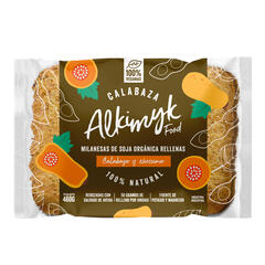 Milanesas de Soja Organica Rellenas de Calabaza y Curcuma x 460g - Alkimyk Food