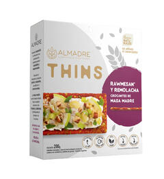 Thins de Masa Madre Rawmesan y Remolacha x 160g - Almadre