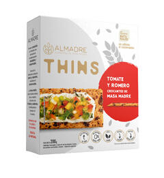 Thins de Masa Madre Tomate y Romero x 160g - Almadre