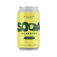 Soda Silvestre Con Azucar sabor Lima y Jengibre x 354ml - Booch