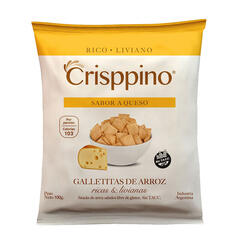 Galletitas de Arroz Sabor Queso x 100g - Crisppino 