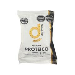 Alfajor Proteico Blanco con Dulce de Leche x 60g - Day By Day