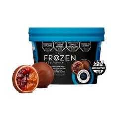 Frozen Bombon de Chocolate Blanco y Chocolate con Leche relleno de Dulce de Leche y Frambuesa x 140g - Del Turista