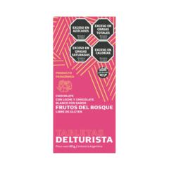 Tableta Chocolate con Leche y Chocolate Blanco con Frutos del Bosque x 85g - Del Turista