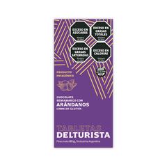 Tableta Chocolate Semiamargo con Arandanos x 85g - Del Turista