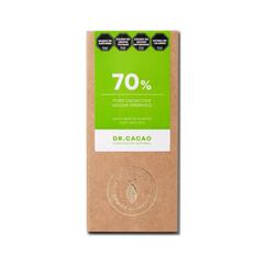Tableta 70% puro Cacao con Azucar Organico x 50g - Dr Cacao