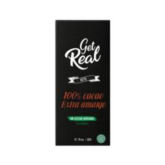 Chocolate Amargo 100% Sin Azucar Agregada x 70g - Get Real
