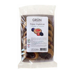 Pepas Organicas con Mermelada de Frambuesa x 150g - Grun