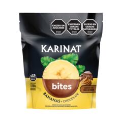Bites de Bananas con Chocolate Pasta de Mani y Sal Marina x 120g - Karinat