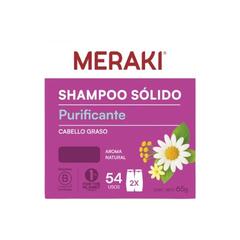 Shampoo Solido Purificante Cabello Graso x 65gr - Meraki