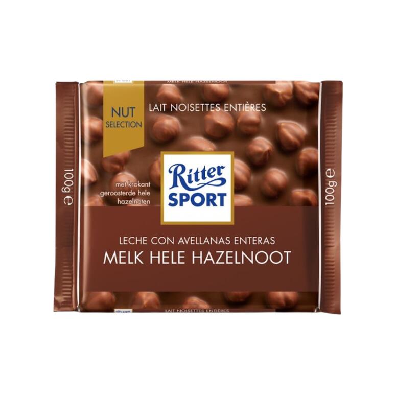 Chocolate Leche con Avellanas Enteras x 100g - Ritter Sport