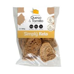 Tostadas Keto Queso y Tomillo x 100g - Simply Keto