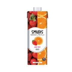 Jugo 100% de Naranja-Frutilla x 1L - Smudis
