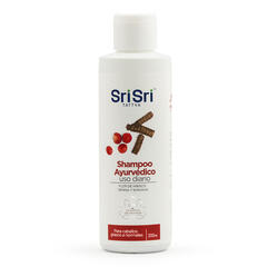 Shampoo Ayurvedico con Flor de Hibisco, Henna y Shikakai x 200ml - Sri Sri