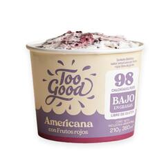 Helado sabor Americana con Frutos Rojos Bajo en Calorias x 210g - Too Good