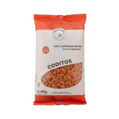 Fideos Coditos 100% Lentejas Rojas x 250g - Tratenfu
